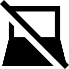 Laptop Disable Icon from Sharp Solid Set