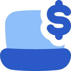 Laptop Dollar Icon from Flex Flat Set