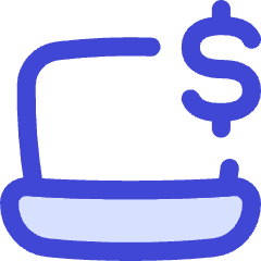 Laptop Dollar Icon from Flex Duo Set