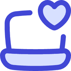 Laptop Favorite Heart Icon from Flex Duo Set