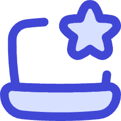 Laptop Favorite Star Icon from Flex Duo Set