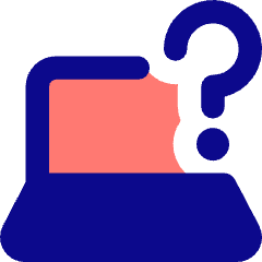 Laptop Help Icon from Core Pop Set