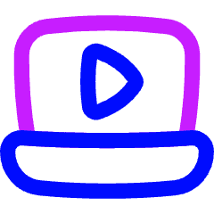 Laptop Live Tv Icon from Flex Neon Set