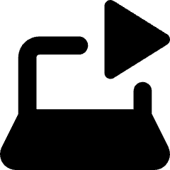 Laptop Live Tv Icon from Core Solid Set