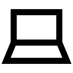 Laptop Icon from Sharp Line Set