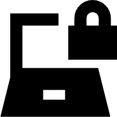 Laptop Lock Icon from Sharp Remix Set