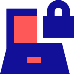 Laptop Lock Icon from Sharp Pop Set