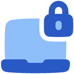 Laptop Lock Icon from Plump Flat Set