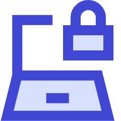 Laptop Lock Icon from Sharp Duo Set
