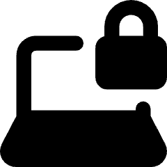 Laptop Lock Icon from Core Remix Set