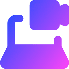 Laptop Meeting Icon from Core Gradient Set