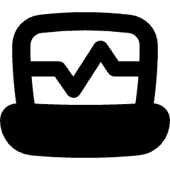 Laptop Monitor Browse Activity Performance Icon from Flex Solid Set