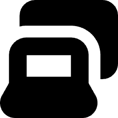 Laptop Project Screen Icon from Micro Solid Set