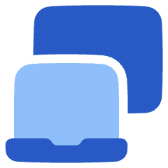 Laptop Project Screen Icon from Plump Flat Set