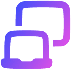 Laptop Project Screen Icon from Plump Gradient Set