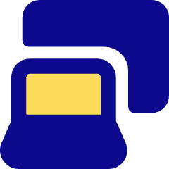 Laptop Project Screen Icon from Core Pop Set