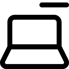 Laptop Remove Subtract Icon from Core Line Set