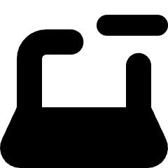 Laptop Remove Subtract Icon from Micro Solid Set