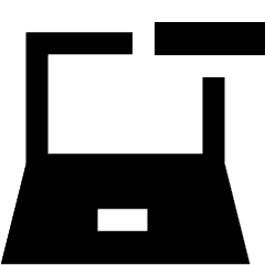 Laptop Remove Subtract Icon from Sharp Solid Set