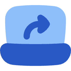 Laptop Screen Share Icon from Flex Flat Set