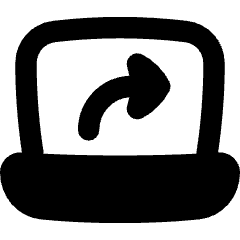 Laptop Screen Share Icon from Flex Remix Set