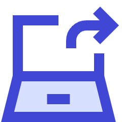 Laptop Screen Share Icon from Sharp Duo Set