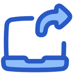 Laptop Screen Share Icon from Plump Duo Set