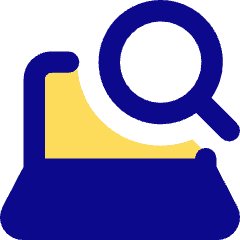 Laptop Search Icon from Core Pop Set