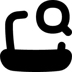 Laptop Search Icon from Flex Solid Set