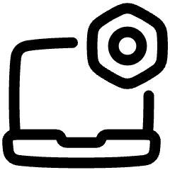 Laptop Setting 1 Icon from Plump Line Set