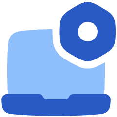 Laptop Setting 1 Icon from Plump Flat Set