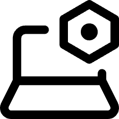 Laptop Setting 1 Icon from Core Line Set