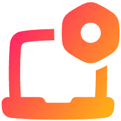 Laptop Setting 1 Icon from Plump Gradient Set