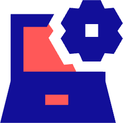 Laptop Setting 2 Icon from Sharp Pop Set