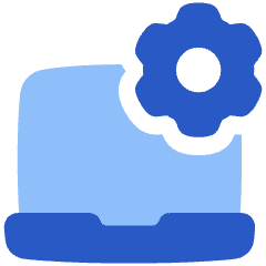 Laptop Setting 2 Icon from Plump Flat Set