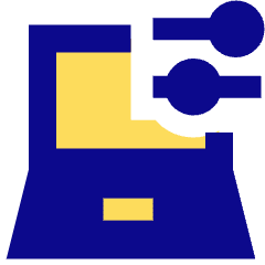 Laptop Settings Icon from Sharp Pop Set