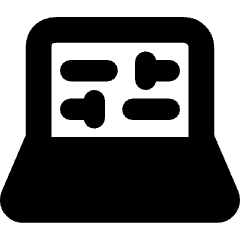 Laptop Settings Icon from Core Solid Set