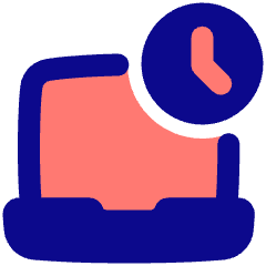 Laptop Time Icon from Plump Pop Set