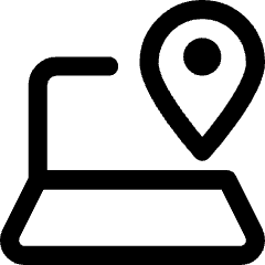 Laptop Track Icon from Core Line Set