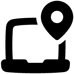 Laptop Track Icon from Plump Solid Set