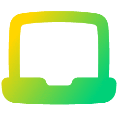 Laptop Icon from Plump Gradient Set