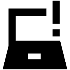 Laptop Warning 1 Icon from Sharp Remix Set