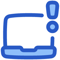 Laptop Warning 1 Icon from Plump Duo Set