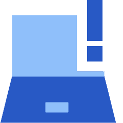 Laptop Warning 1 Icon from Sharp Flat Set