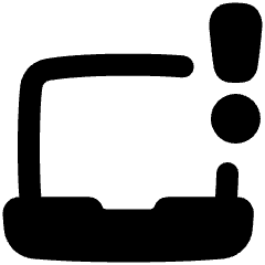 Laptop Warning 1 Icon from Plump Remix Set