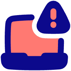 Laptop Warning 2 Icon from Plump Pop Set