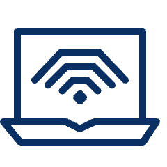 Laptop Wifi 1 Icon from Cyber Line Set
