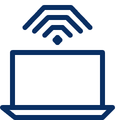 Laptop Wifi 2 Icon from Cyber Line Set