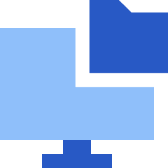 Local Storage Folder Icon from Sharp Flat Set