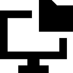 Local Storage Folder Icon from Sharp Solid Set